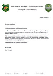 Beitragserhöhung Avantgardenbeitrag