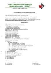 Jahreshauptversammlung